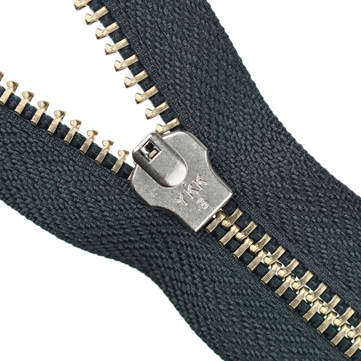 YKK JEAN ZIP NO.5 NICKEL COL 579 STEEL