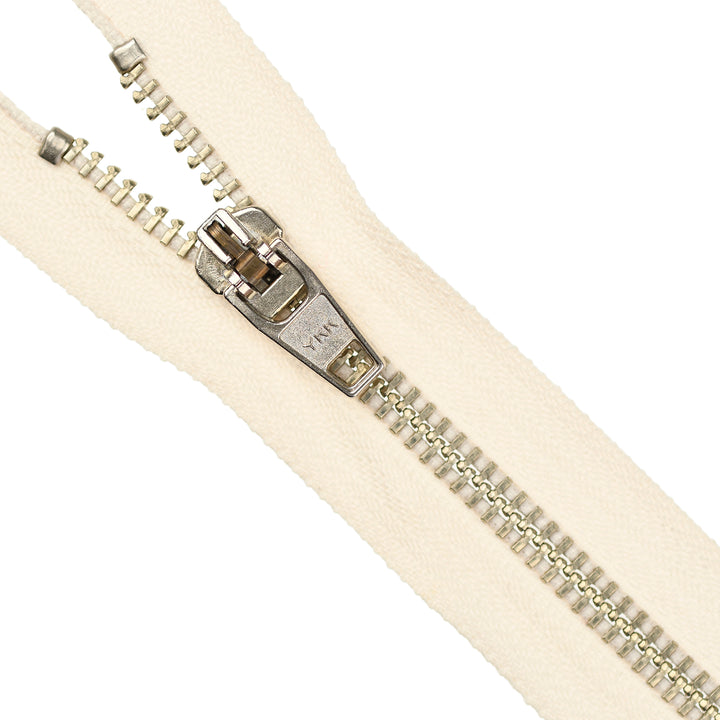 YKK JEAN ZIP NO.5 NICKEL COL 841 IVORY