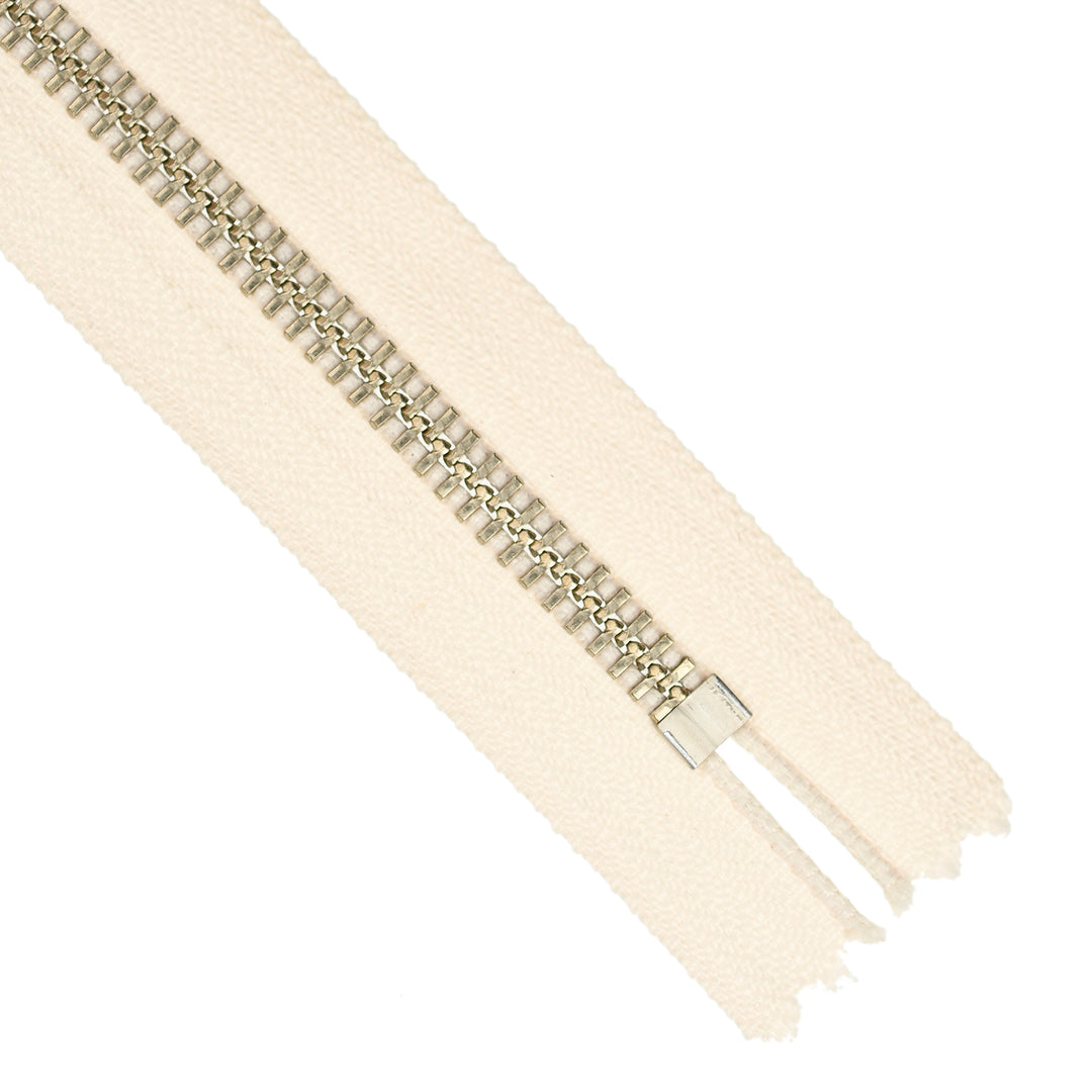 YKK JEAN ZIP NO.5 NICKEL COL 841 IVORY