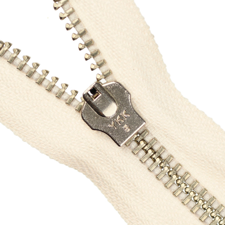 YKK JEAN ZIP NO.5 NICKEL COL 841 IVORY