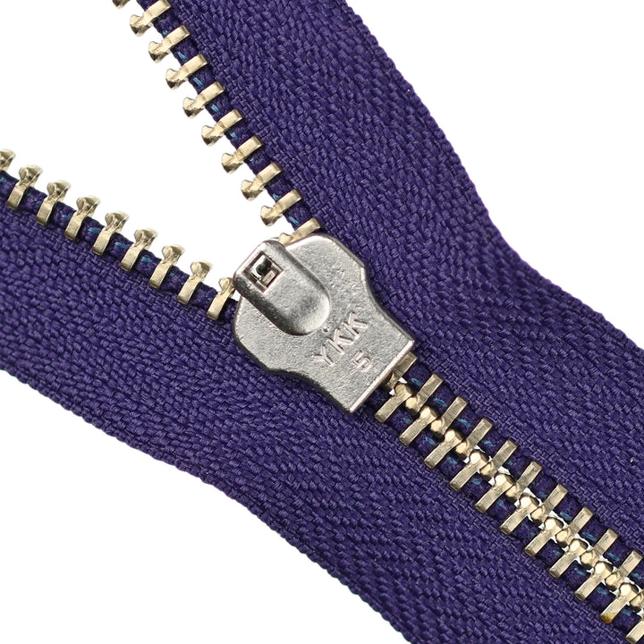 YKK JEAN ZIP NO.5 NICKEL COL 866 PURPLE