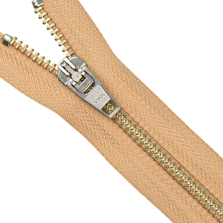 YKK JEAN ZIP NO.5 NICKEL COL 893 SAHARA SAND