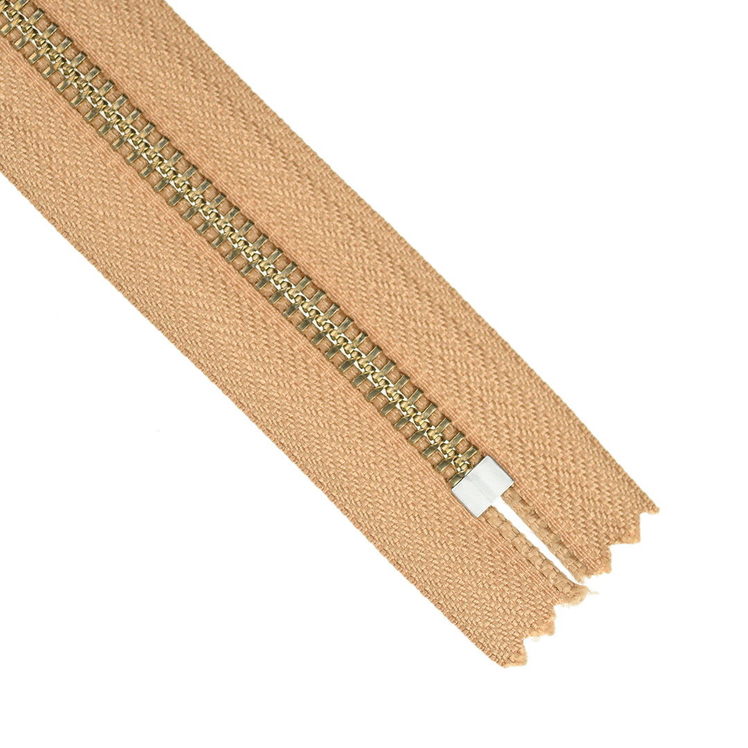 YKK JEAN ZIP NO.5 NICKEL COL 893 SAHARA SAND