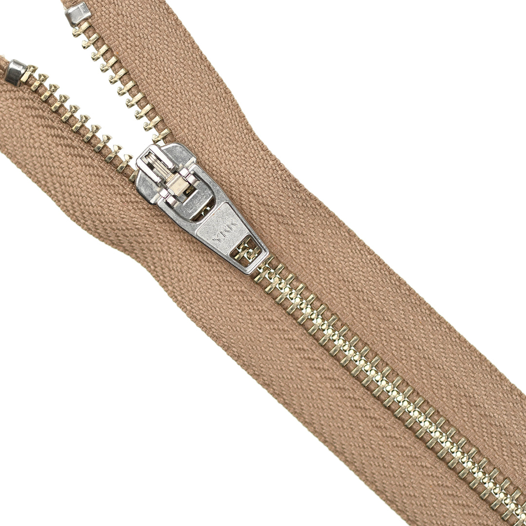 YKK JEAN ZIP NO.5 NICKEL COL 894 CINNAMON