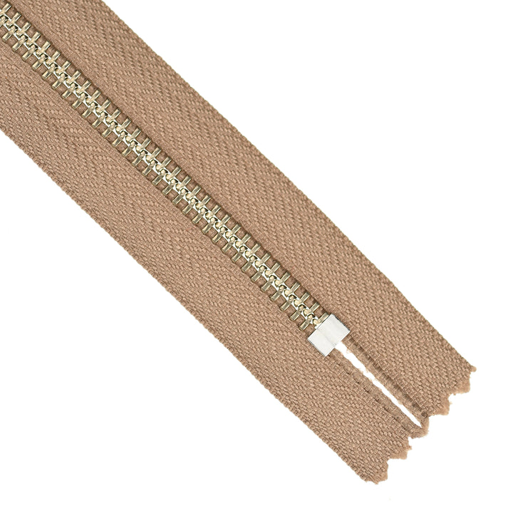 YKK JEAN ZIP NO.5 NICKEL COL 894 CINNAMON