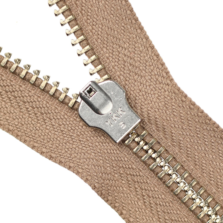 YKK JEAN ZIP NO.5 NICKEL COL 894 CINNAMON