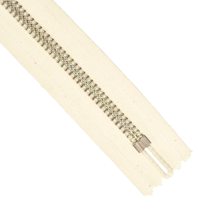 YKK JEAN ZIP NO.5 NICKEL DYE-READY 100% COTTON TAPE