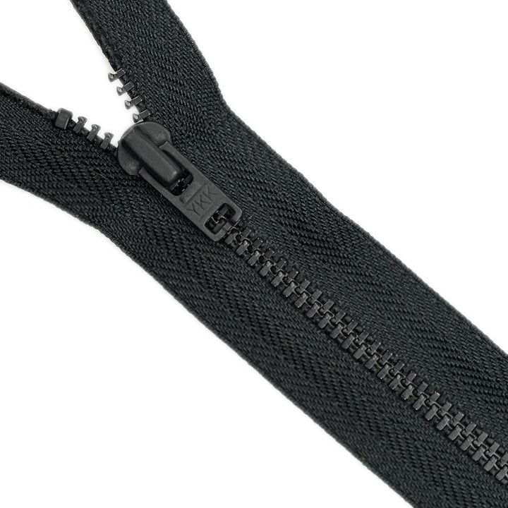 YKK METAL CLOSED-END ZIP NO.4.5 BLACK OXY COL 580 BLACK