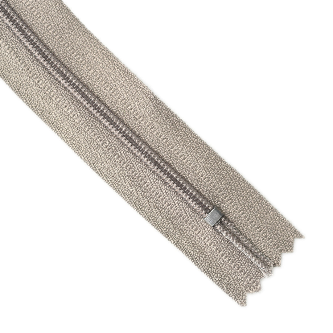NYLON CLOSED-END NO.5 ZIP COL STONE