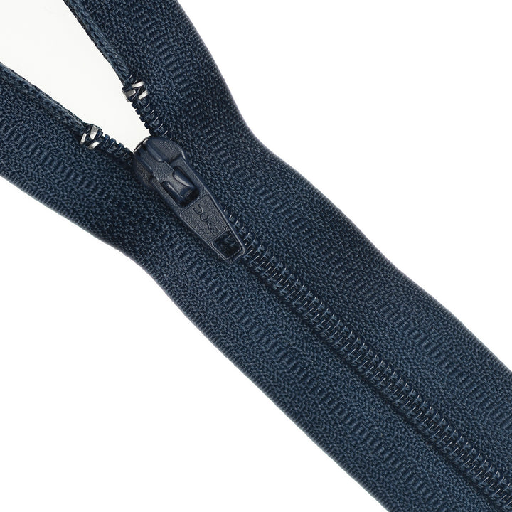 NYLON CLOSED-END ZIP NO.3 COL 318 NAVY