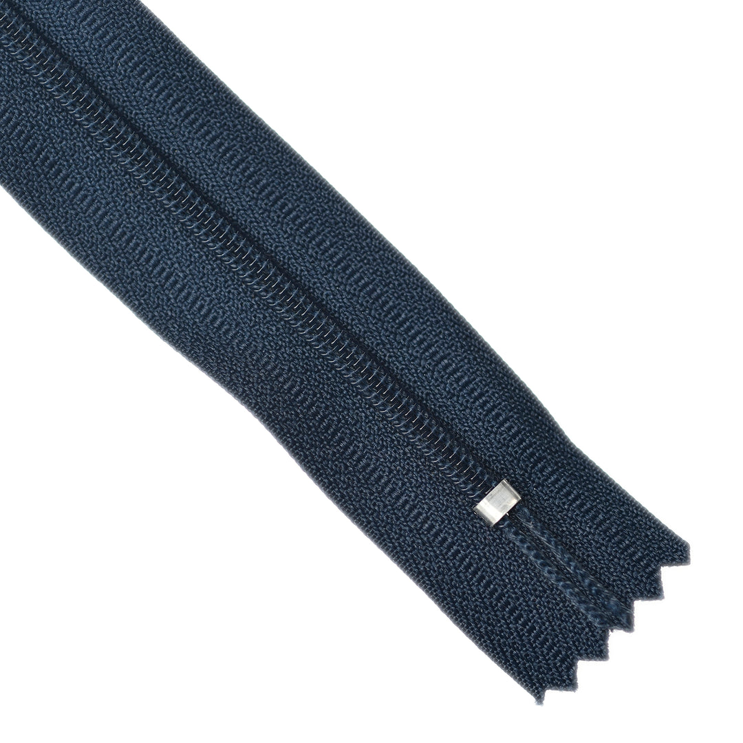 NYLON CLOSED-END ZIP NO.3 COL 318 NAVY
