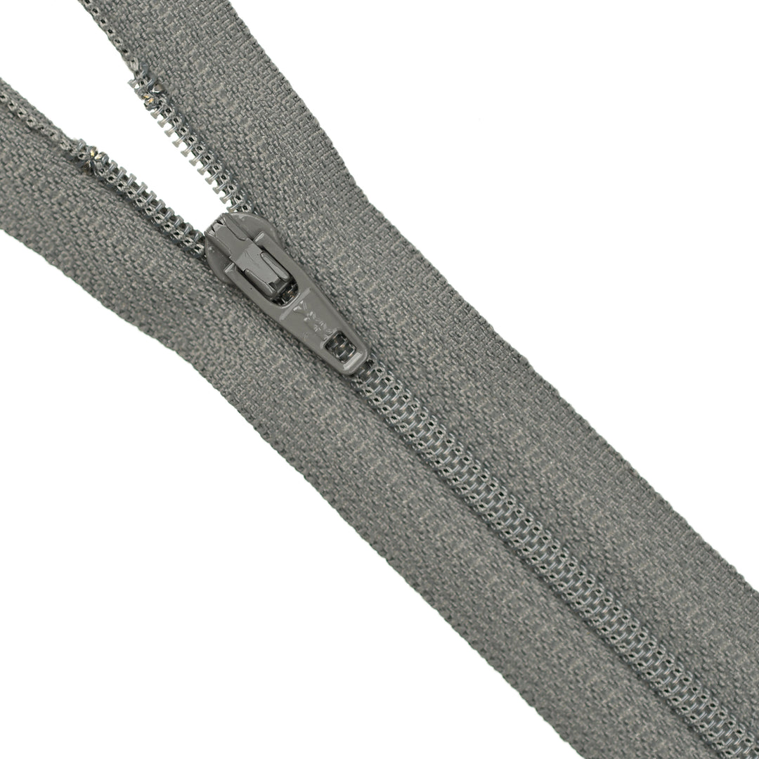 YKK NYLON CLOSED-END ZIP NO.3 COL 014 SEA GREY
