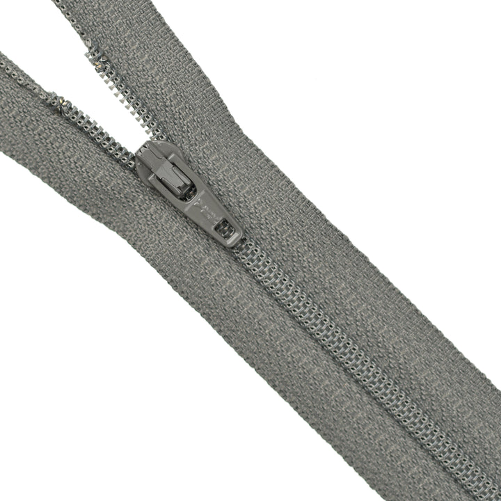 YKK NYLON CLOSED-END ZIP NO.3 COL 014 SEA GREY