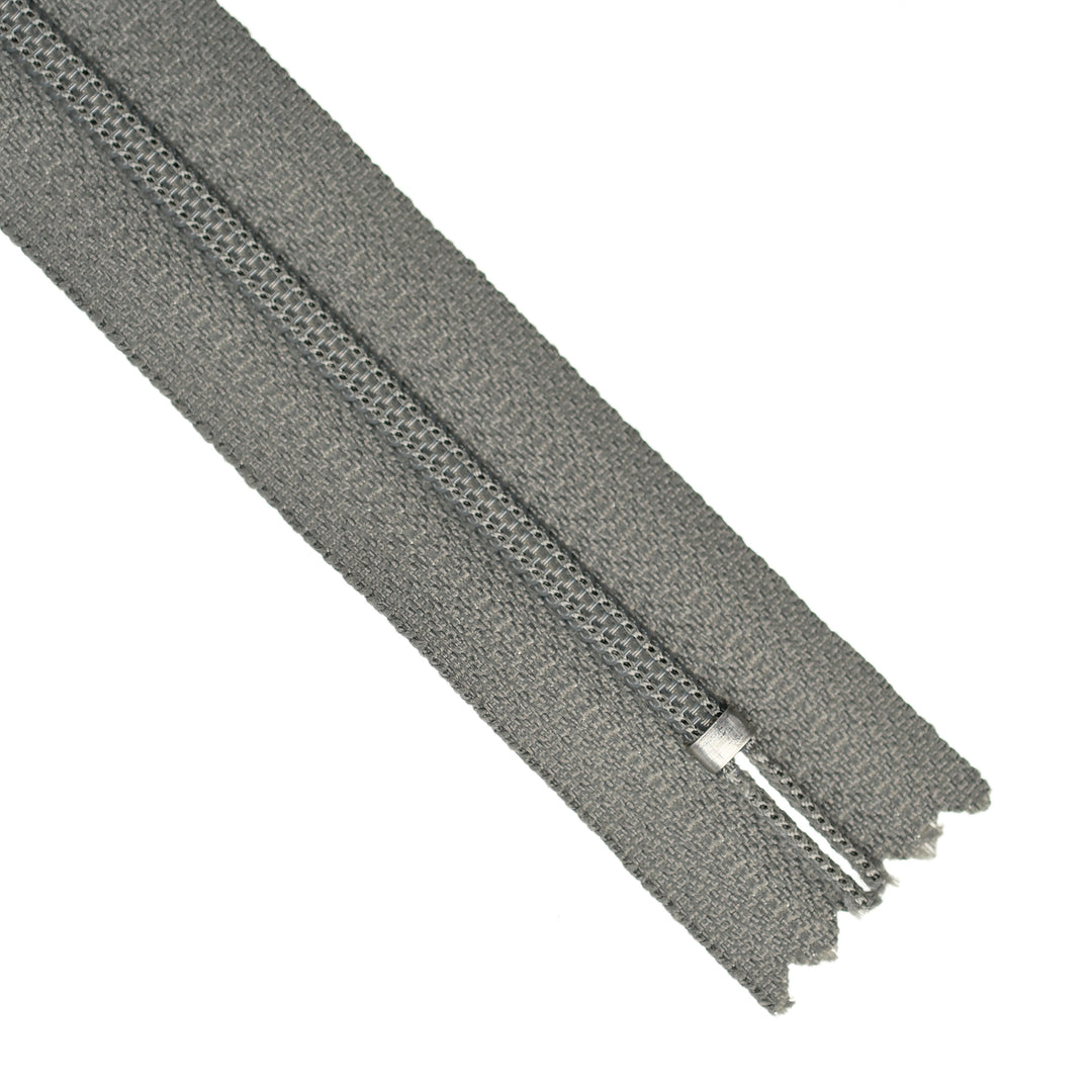 YKK NYLON CLOSED-END ZIP NO.3 COL 014 SEA GREY
