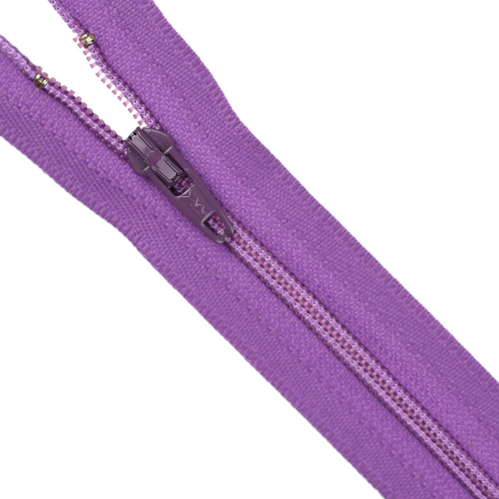 YKK NYLON CLOSED-END ZIP NO.3 COL 019 DEEP LILAC