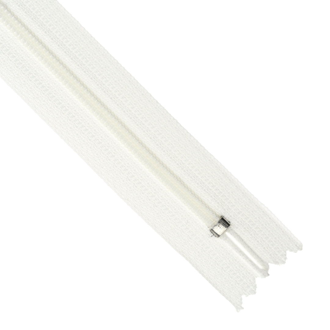 YKK NYLON CLOSED-END ZIP NO.3 COL OFF-WHITE/ LIGHT IVORY