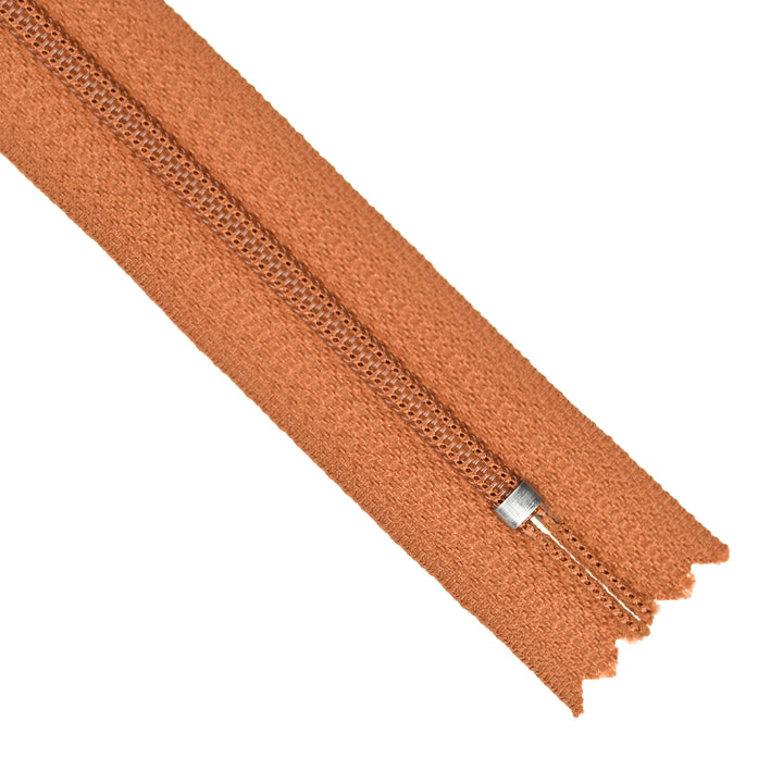 YKK NYLON CLOSED-END ZIP NO.3 COL 079 AMBER RUST