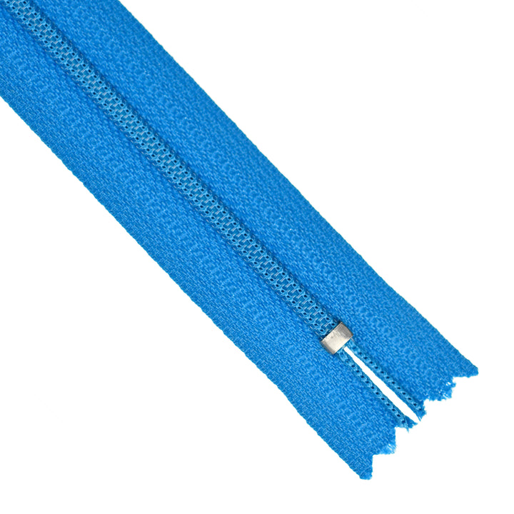 YKK NYLON CLOSED-END ZIP NO.3 COL 201 VIVID COBALT