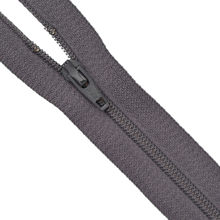 YKK NYLON CLOSED-END ZIP NO.3 COL 217 DUSTY FIG
