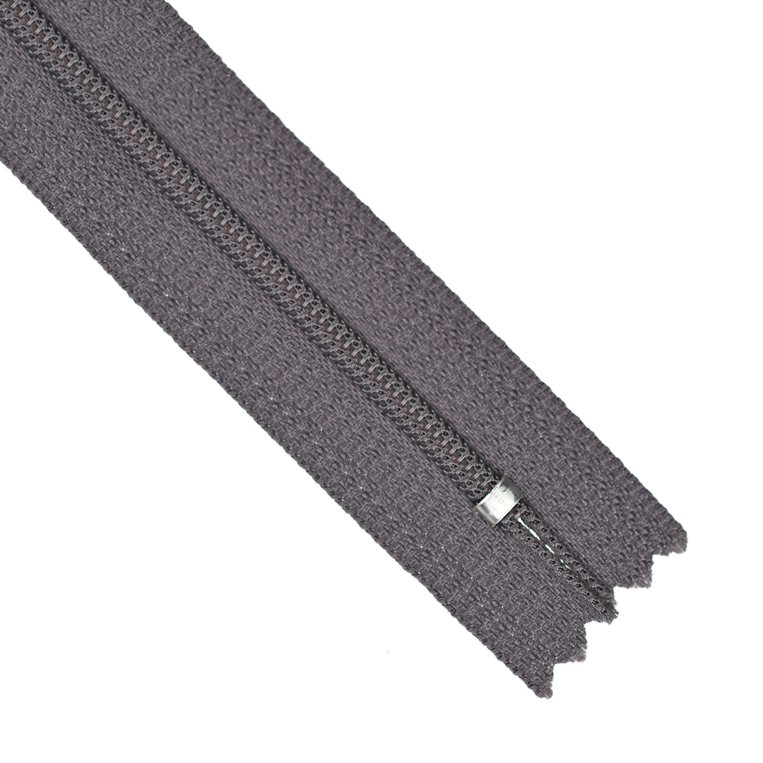 YKK NYLON CLOSED-END ZIP NO.3 COL 217 DUSTY FIG