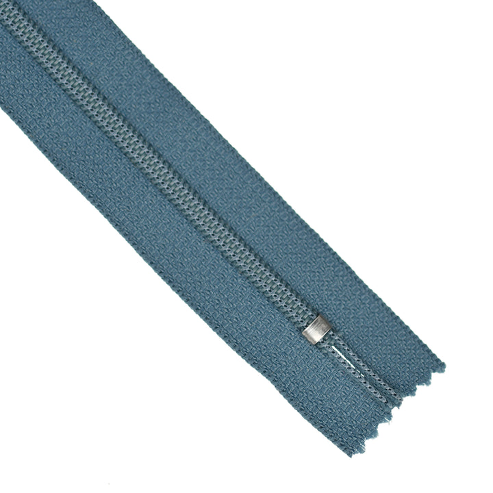 YKK NYLON CLOSED-END ZIP NO.3 COL 313 UNIFORM BLUE
