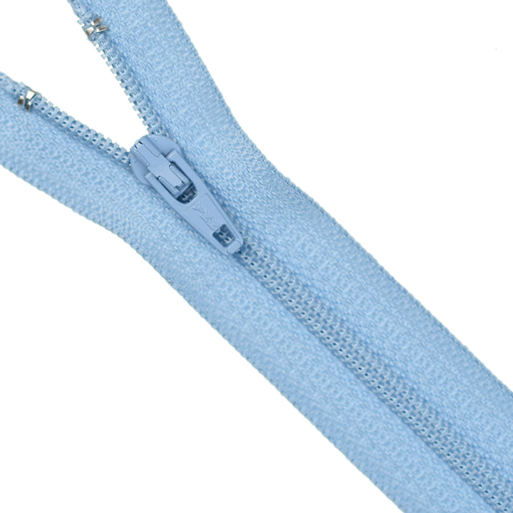 YKK NYLON CLOSED-END ZIP NO.3 COL 352 DUSTY BLUE