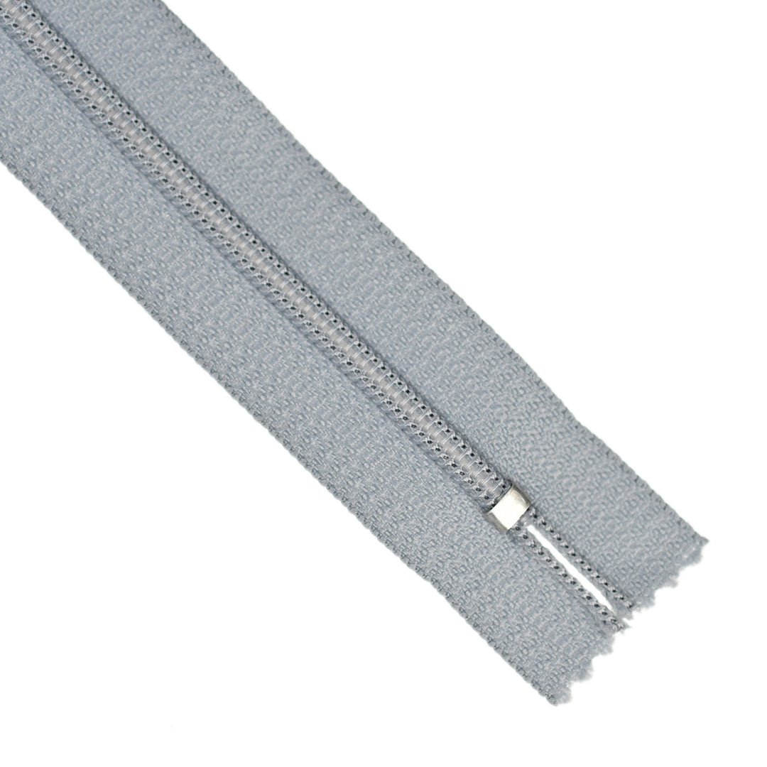 YKK NYLON CLOSED-END ZIP NO.3 COL 353 MID-GREY