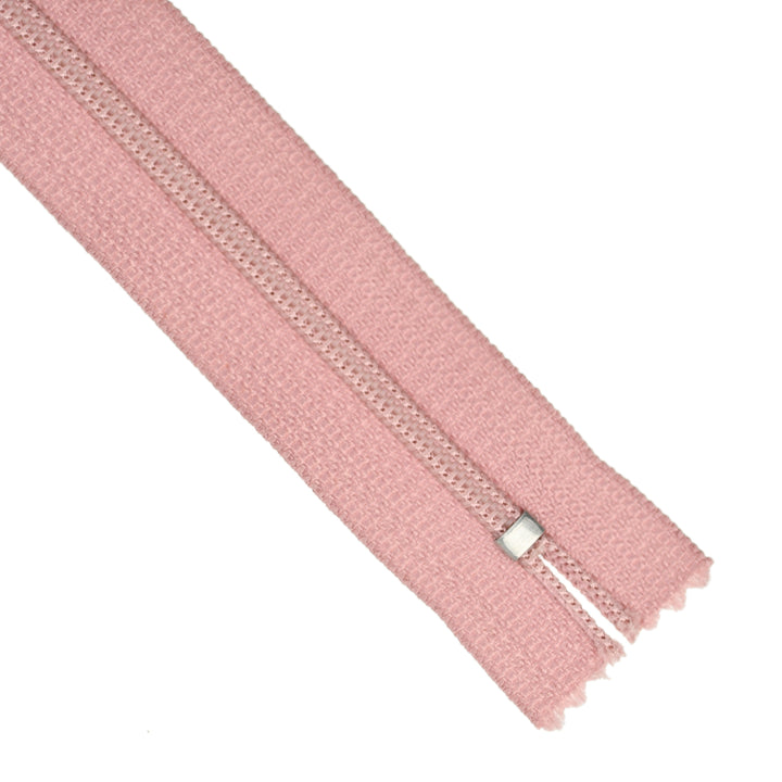 YKK NYLON CLOSED-END ZIP NO.3 COL 377 DUSTY PINK