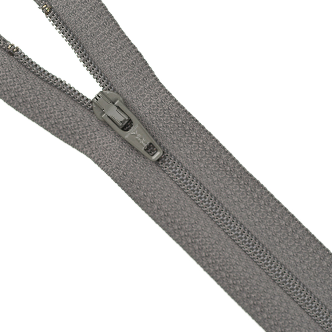 YKK NYLON CLOSED-END ZIP NO.3 COL 392 DARK GREY