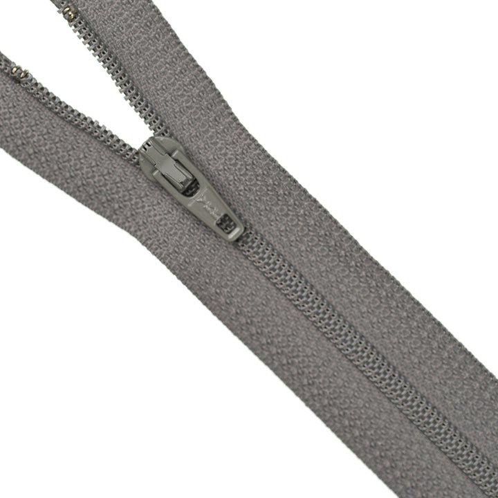 YKK NYLON CLOSED-END ZIP NO.3 COL 392 DARK GREY