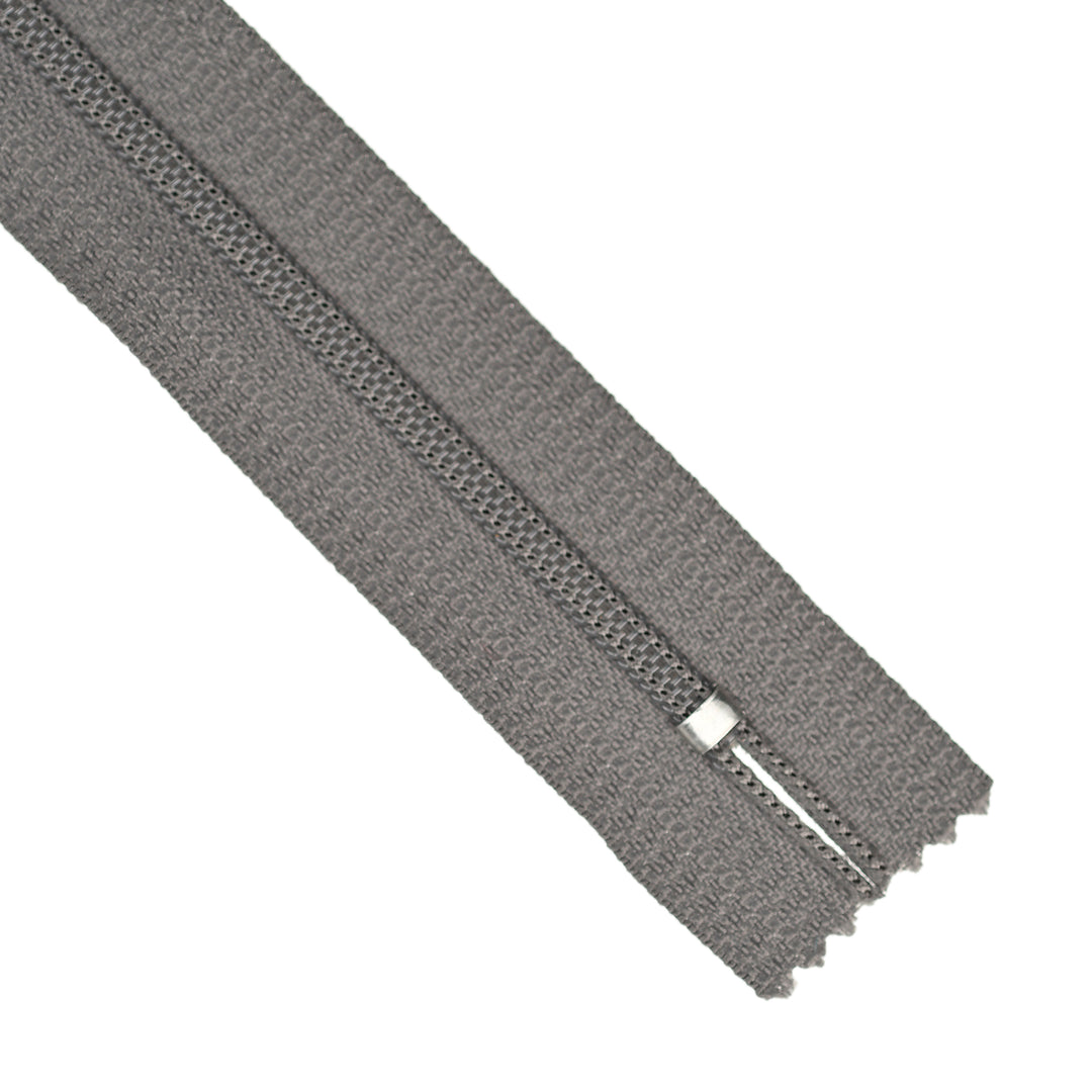 YKK NYLON CLOSED-END ZIP NO.3 COL 392 DARK GREY