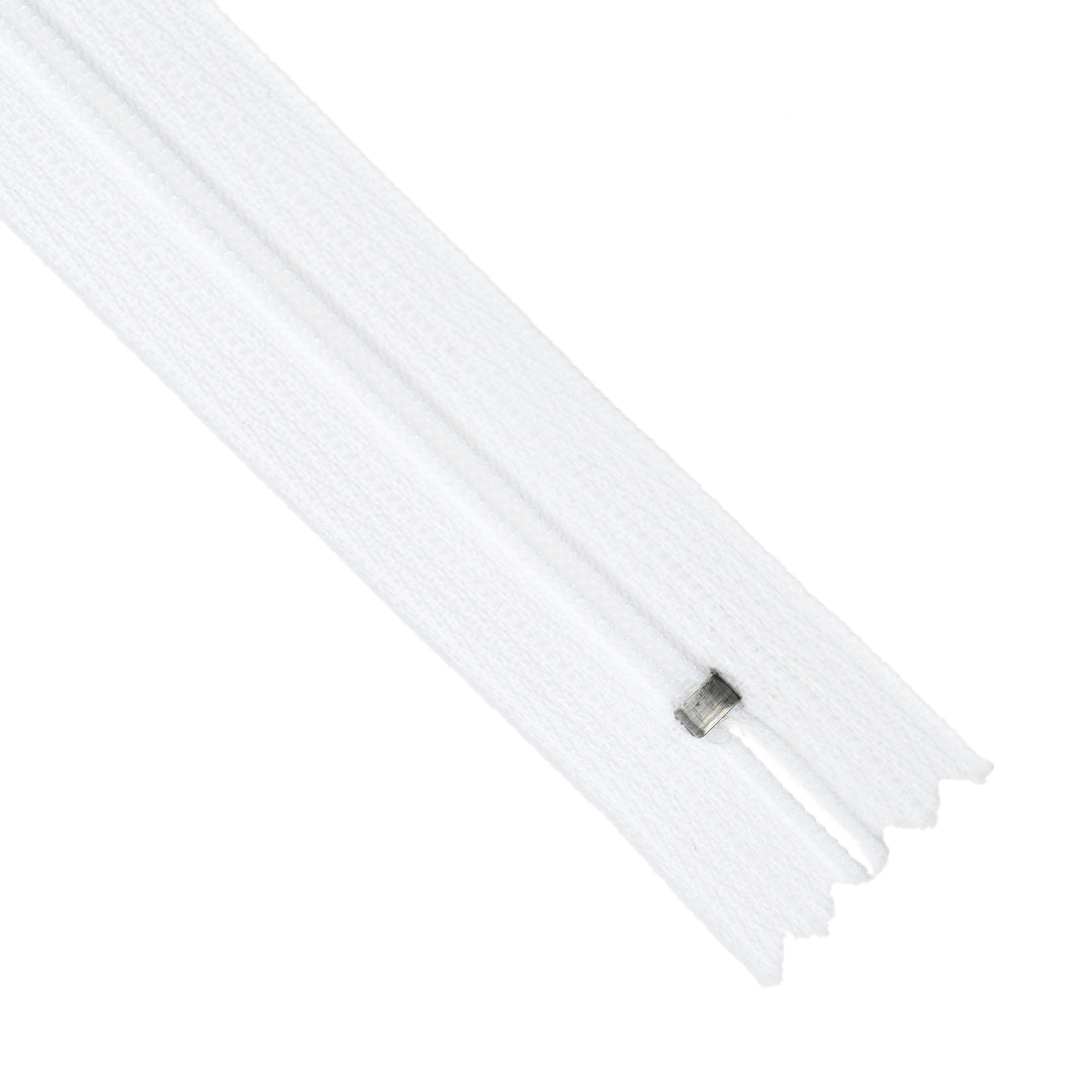 YKK NYLON CLOSED-END ZIP NO.3 COL 501 WHITE