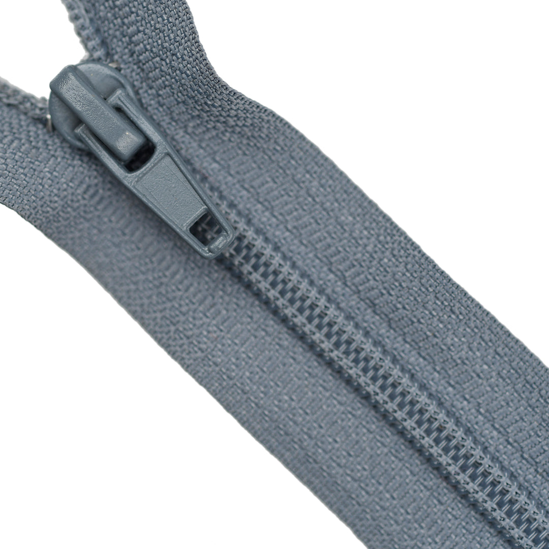 NYLON CLOSED-END NO.5 ZIP COL SLATE GREY