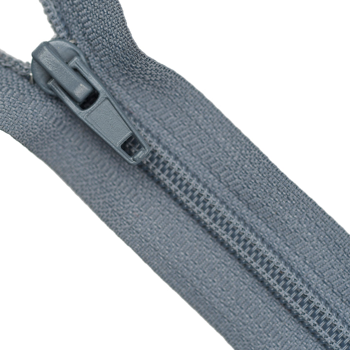 NYLON CLOSED-END NO.5 ZIP COL SLATE GREY