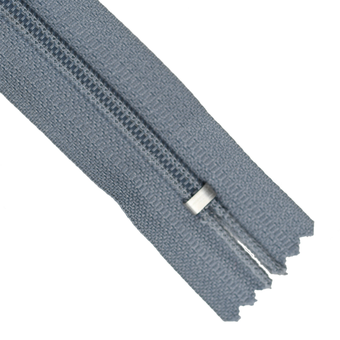 NYLON CLOSED-END NO.5 ZIP COL SLATE GREY