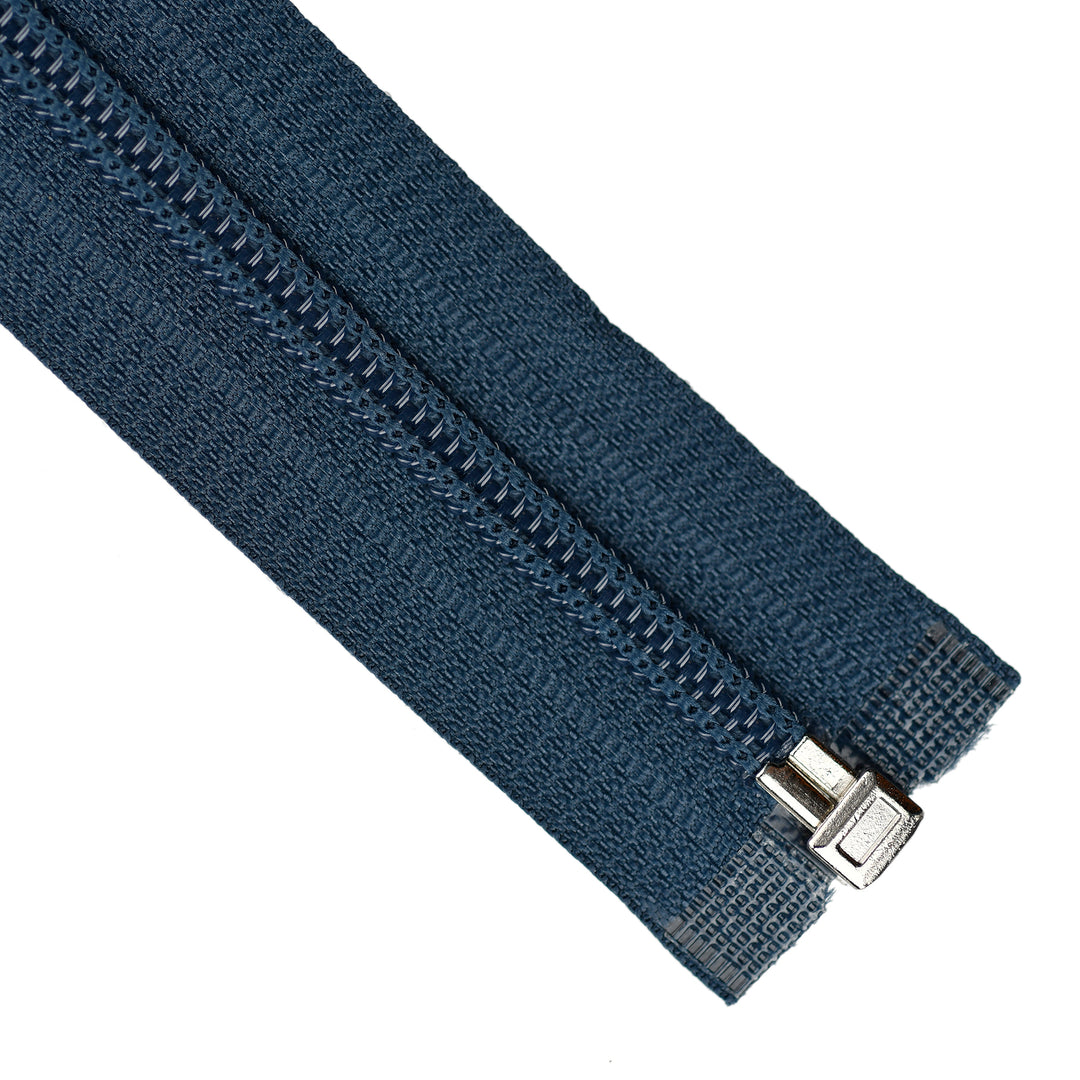 NYLON OPEN-END ZIP NO.5 COL DEEP DENIM BLUE
