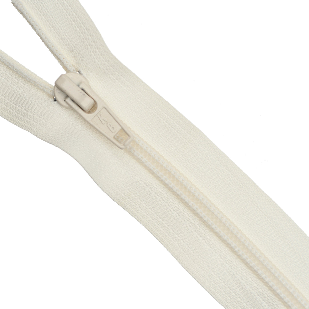 NYLON OPEN-END ZIP NO.5 COL LIGHT IVORY