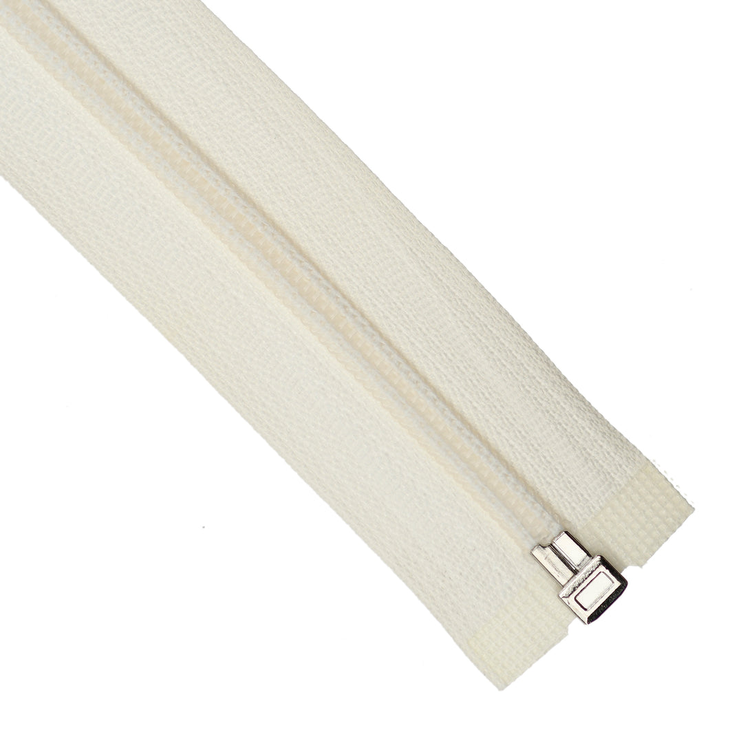 NYLON OPEN-END ZIP NO.5 COL LIGHT IVORY
