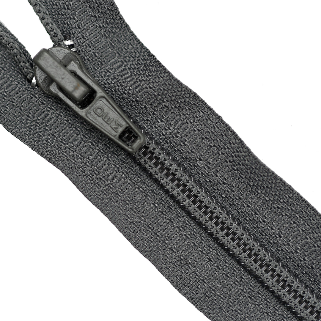 NYLON OPEN-END ZIP NO.5 COL ELEPHANT