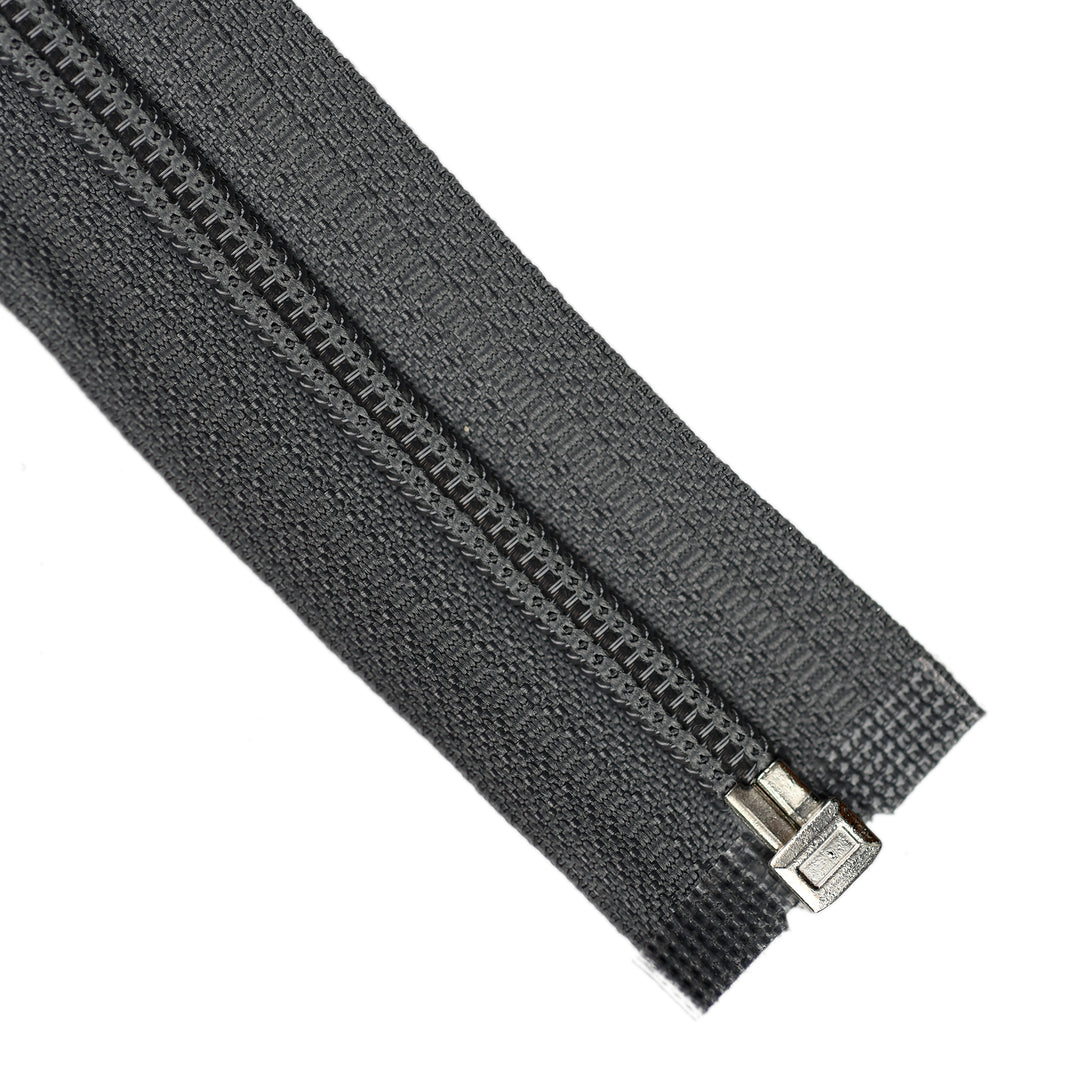 NYLON OPEN-END ZIP NO.5 COL ELEPHANT