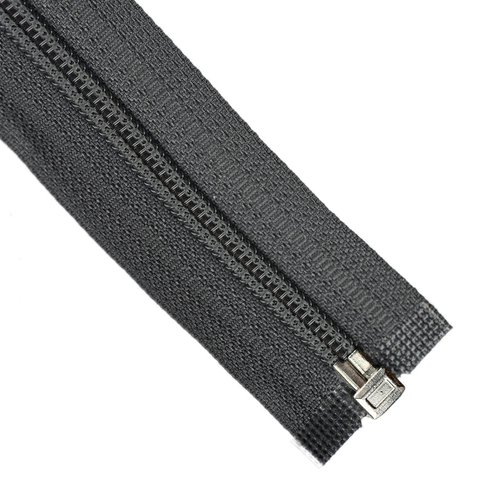NYLON OPEN-END ZIP NO.5 COL ELEPHANT