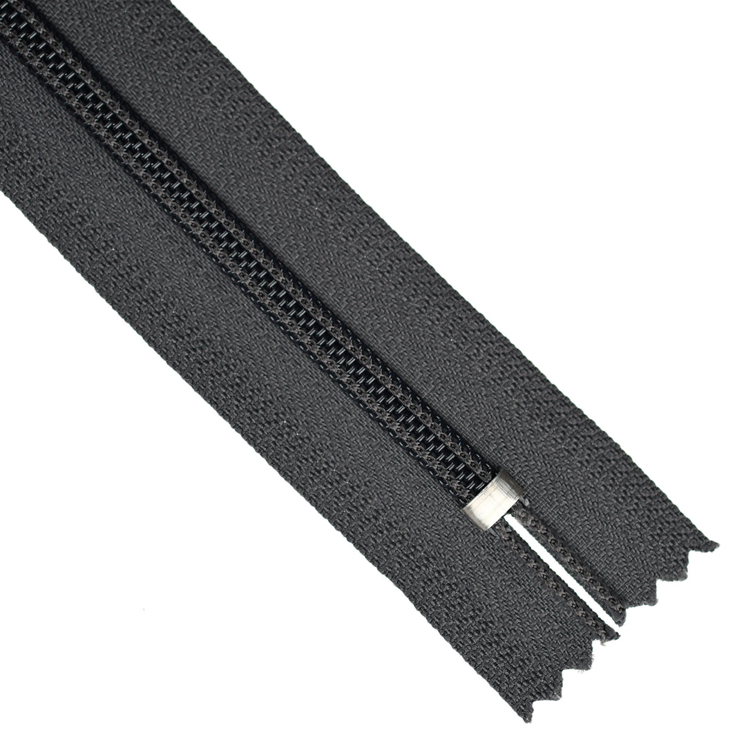 YKK NYLON CLOSED-END ZIP NO.5 COL 301 GREY