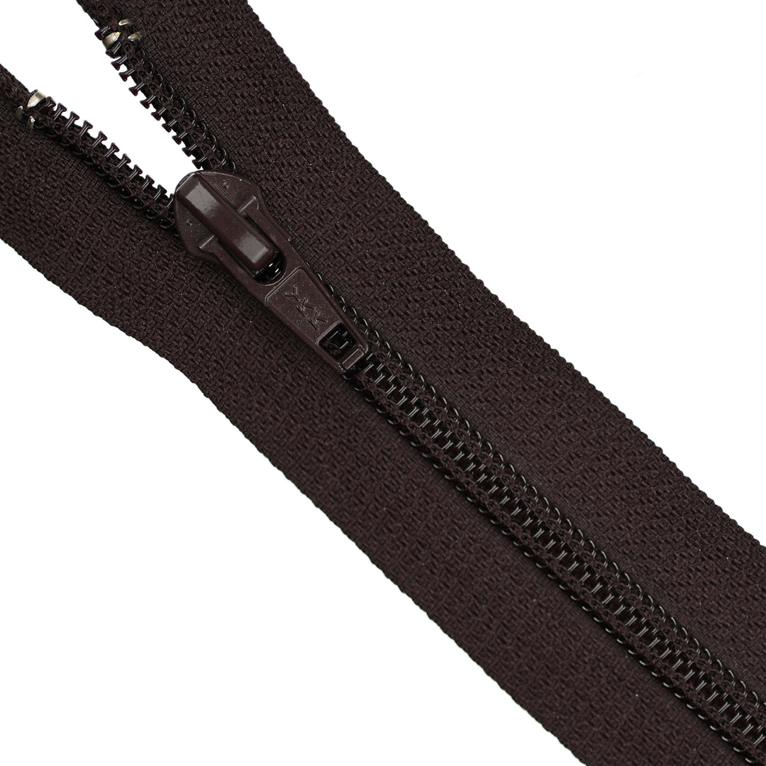 YKK NYLON CLOSED-END ZIP NO.5 COL 868 MAHOGANY