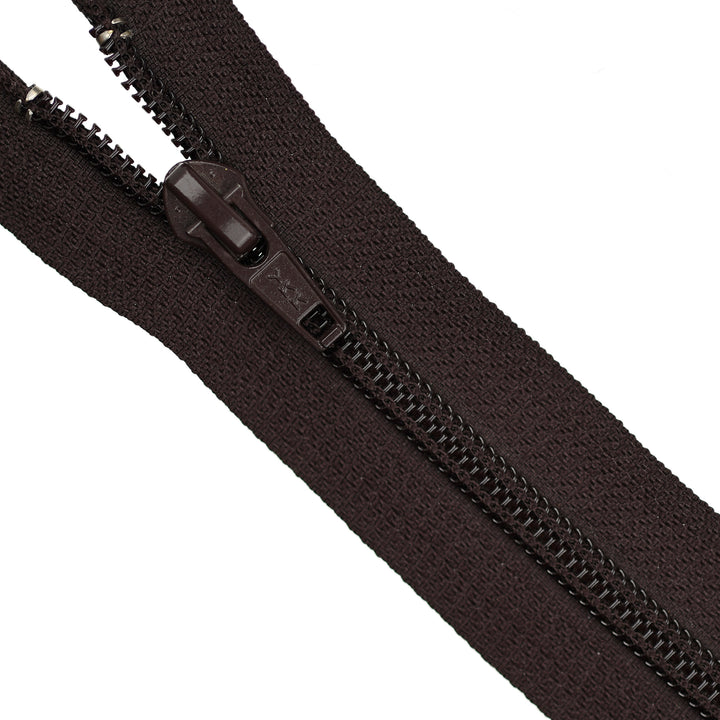 YKK NYLON CLOSED-END ZIP NO.5 COL 868 MAHOGANY