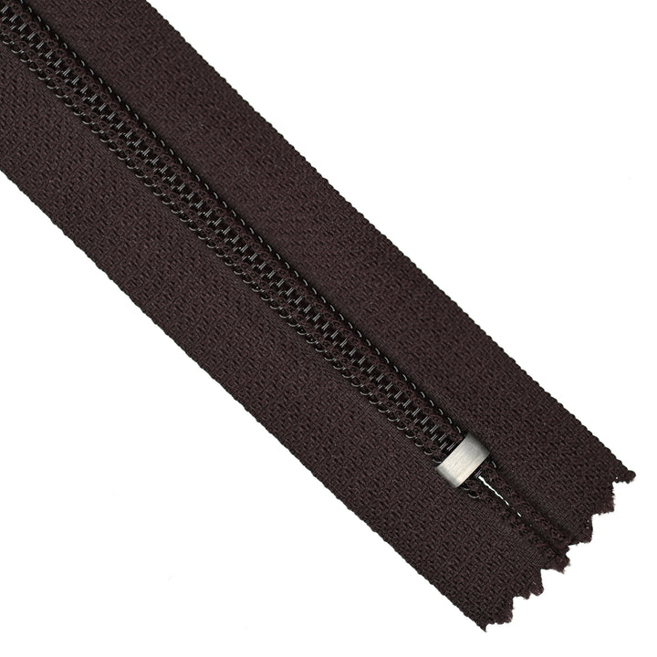 YKK NYLON CLOSED-END ZIP NO.5 COL 868 MAHOGANY