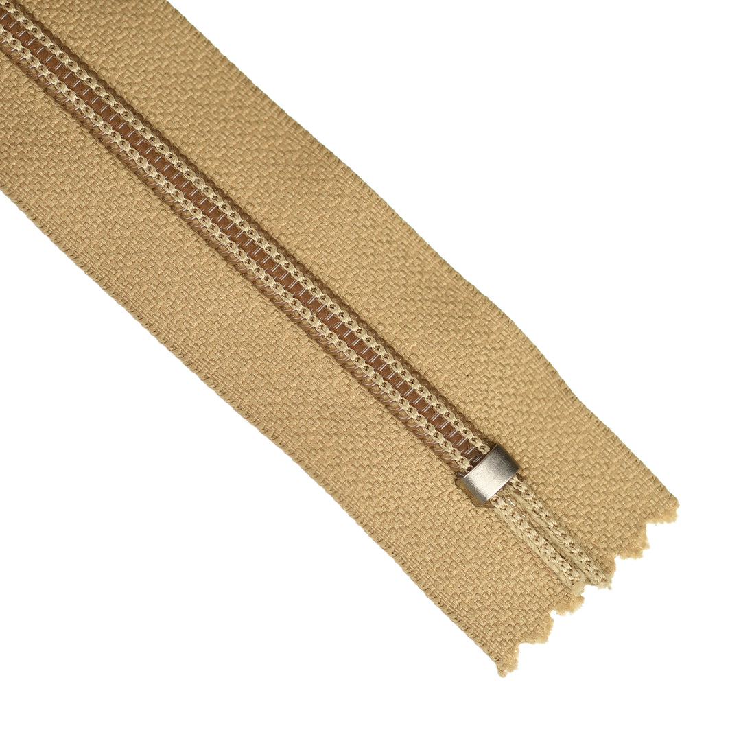 YKK NYLON CLOSED-END ZIP NO.5 COL 896 CLASSIC CAMEL