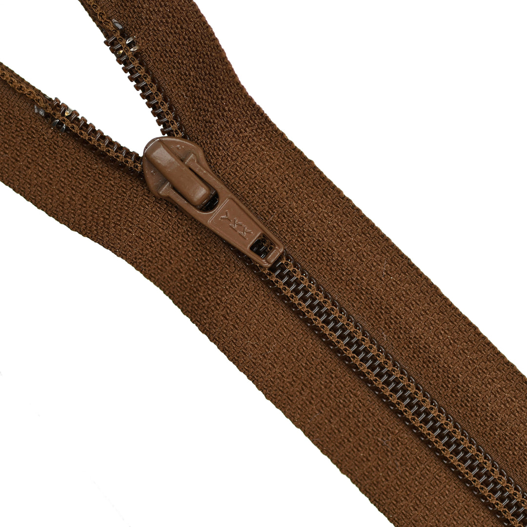 YKK NYLON CLOSED-END ZIP NO.5 COL 900 COFFEE