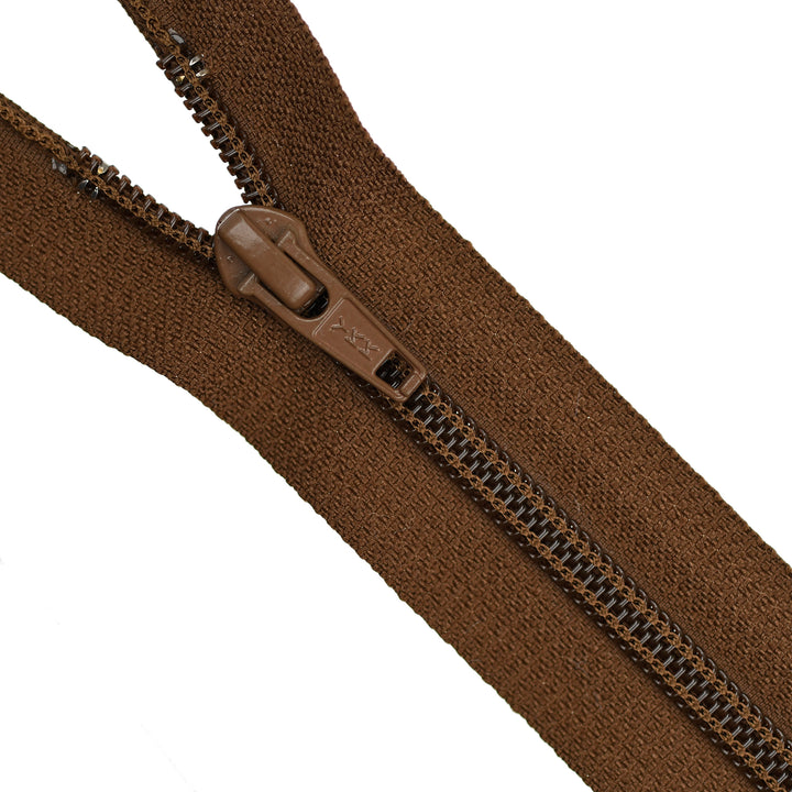 YKK NYLON CLOSED-END ZIP NO.5 COL 900 COFFEE