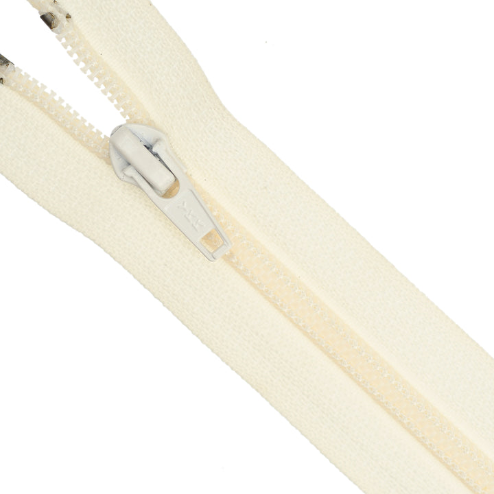 YKK NYLON OPEN-END ZIP NO.5 COL 121 CLOTTED CREAM