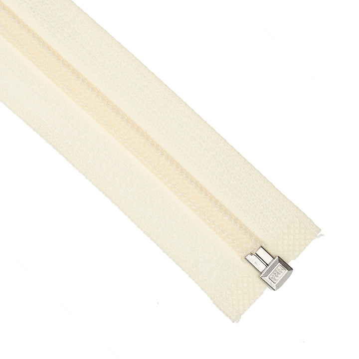 YKK NYLON OPEN-END ZIP NO.5 COL 121 CLOTTED CREAM